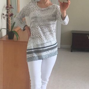 NIC&ZOE Top Sweater Tunic XS - more like S